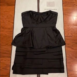 Bcbg formal black fitted dress